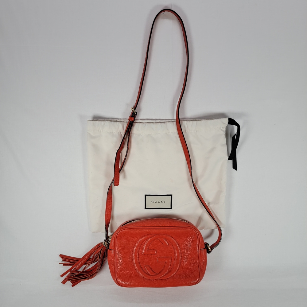 Gucci Soho Disco Leather Crossbody Bag With Tassel